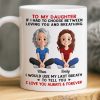 Custom Mug - Personalized Birthday Gifts For Mom, Dad, Daughter, Son - Always Her Little Girl, Forever My Biggest Love