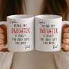 Custom Mug - Personalized Birthday Gifts For Mom, Dad, Son, Daughter - Growing With You Feels Magical
