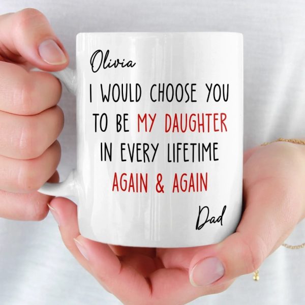 Custom Mug - Personalized Birthday Gifts For Mom, Dad, Son, Daughter - My Sunshine Every Day