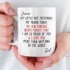 Custom Mug - Personalized Birthday Gifts For Mom, Dad, Son, Daughter - Where Love Begins Daily