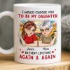 Custom Mug - Personalized Birthday Gifts For Mom, Daughter - A Daughter Love Lasts Forever