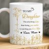 Custom Mug - Personalized Birthday Gifts For Mom, Daughter - Sunshine Shines Through A Daughter