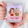 Custom Mug - Personalized Birthday Gifts For Mom, Daughter - Two Souls, One Forever Bond