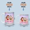 Custom Mug - Personalized Birthday Gifts For Mom, Daughter - Two Souls, One Forever Bond
