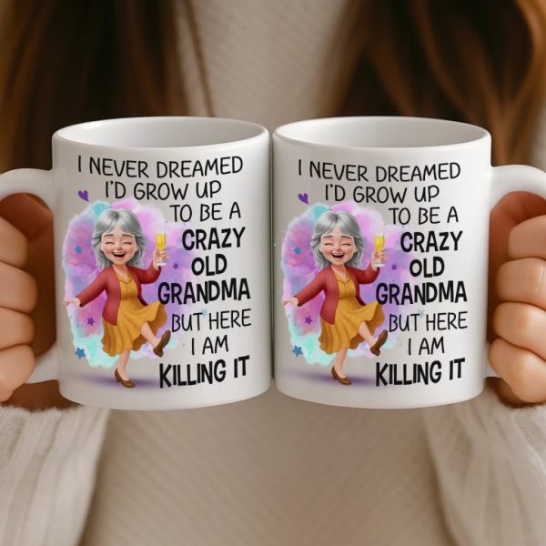 Custom Mug - Personalized Birthday Gifts For Mom, Grandma - Growing Into Someone Truly Amazing