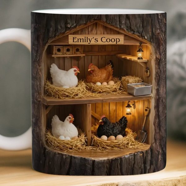 Custom Mug - Personalized Birthday Gifts For Women, Men - A Little Coop A Lot Of Love