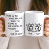Custom Mug - Personalized Christmas Birthday Gifts For Cat Lovers, Cat Mom And Dad - Daily Dose Of Purr Therapy