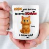 Custom Mug - Personalized Christmas Birthday Gifts For Cat Lovers, Cat Mom And Dad - Meow Mode On