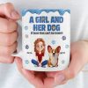 Custom Mug - Personalized Christmas Birthday Gifts For Dog Lovers, Dog Dad And Mom - Besties With Fur