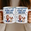 Custom Mug - Personalized Christmas Birthday Gifts For Dog Lovers, Dog Dad And Mom - Besties With Fur