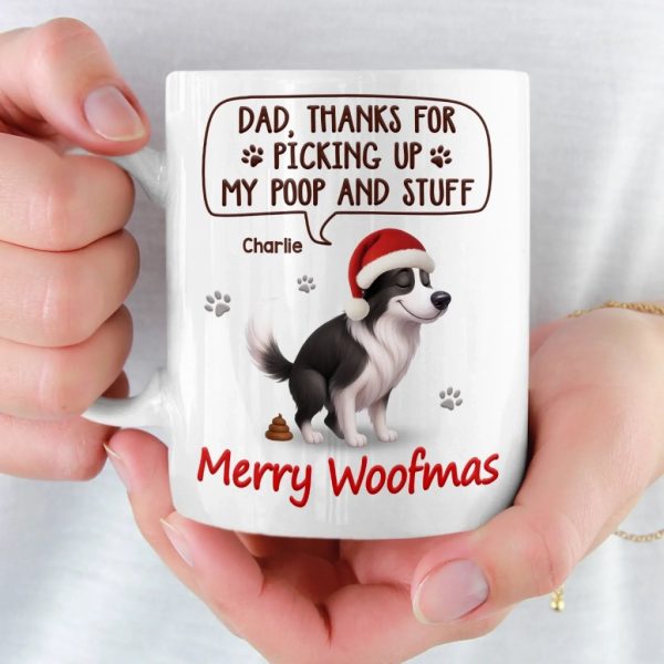 Custom Mug - Personalized Christmas Birthday Gifts For Dog Lovers, Dog Dad And Mom - Just Doing My Doodie