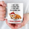 Custom Mug - Personalized Christmas Birthday Gifts For Dog Lovers, Dog Dad And Mom - Love At First Lick