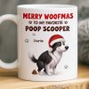 Custom Mug - Personalized Christmas Birthday Gifts For Dog Lovers, Dog Dad And Mom - Merry Woofmas, Hooman