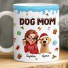 Custom Mug - Personalized Christmas Birthday Gifts For Dog Lovers, Dog Dad And Mom - Proud Dog Mom Energy