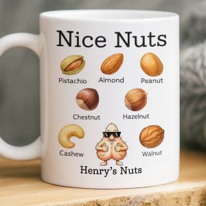 Custom Mug - Personalized Christmas Birthday Gifts For Husband, Coworkers, Friends - A Classy Nut Collection