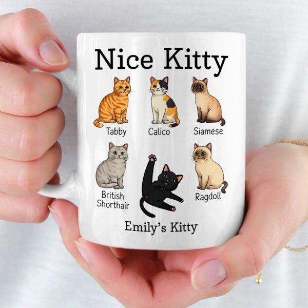 Custom Mug - Personalized Christmas Birthday Gifts For Wife, Coworkers, Friends - Purrfection Comes In Many Forms