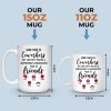Custom Mug - Personalized Funny Gifts For Coworker, Work Bestie - Teamwork Makes Days Better