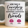 Custom Mug - Personalized Funny Gifts For Coworker, Work Bestie - Teamwork Makes Days Better