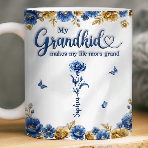 Custom Mug - Personalized Mother's Day Gifts For Mom, Grandma - A Lifetime Of Blooming Love