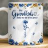 Custom Mug - Personalized Mother's Day Gifts For Mom, Grandma - A Lifetime Of Blooming Love
