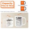 Custom Name Dad Nutrition Facts Hand Bump Happy Father's Day - Personalized Mug