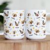 Custom Name Dog Breeds For Dog Mom, Dog Dad, Dog Lovers - Personalized Mug