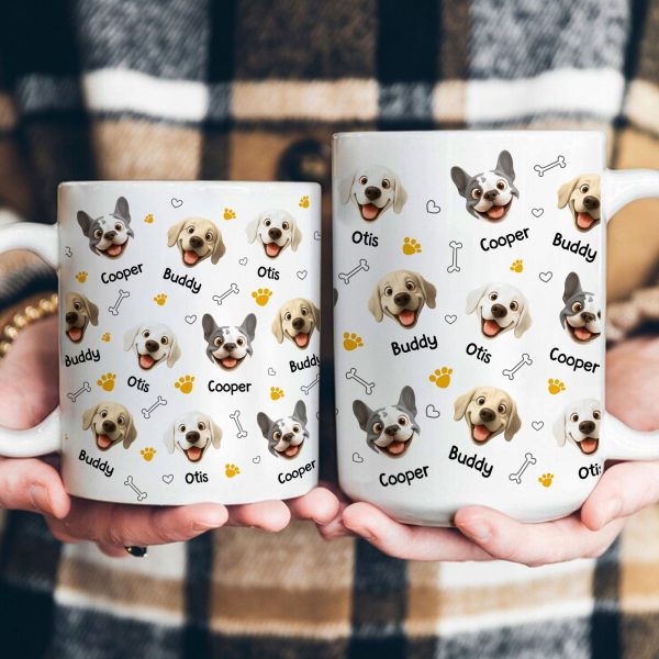 Custom Name Dog Breeds For Dog Mom, Dog Dad, Dog Lovers - Personalized Mug