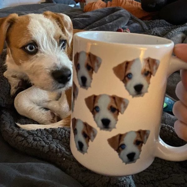 Custom Pet's Face Photo, Personalized Coffee Mug, Gift For Pet Lovers