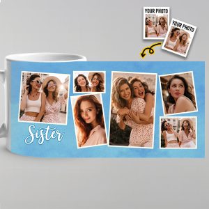 Custom Photo A Sister Is A Forever Gift Of Love - Bestie Personalized Custom Mug - Gift For Best Friends, BFF, Sisters