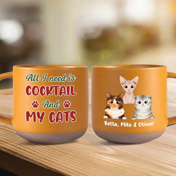 Custom Photo All I Need Is My Cat Pottery Mug TH10 891871