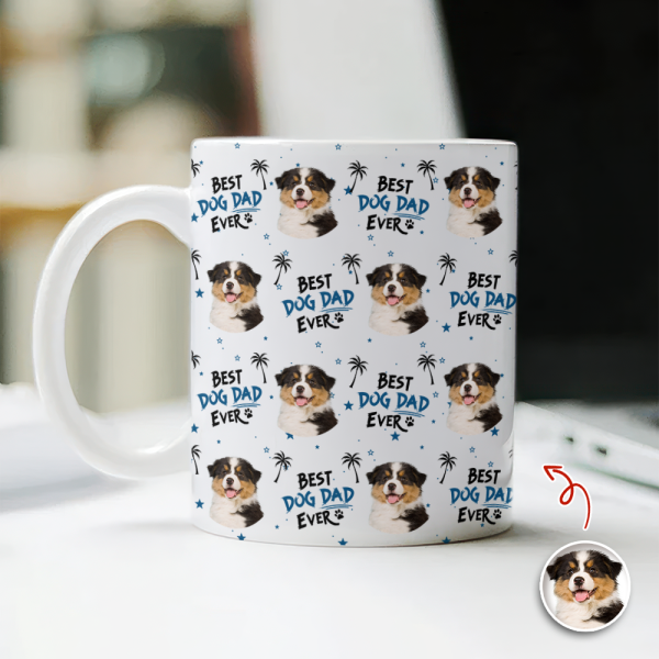 Custom Photo Best Cat Dad, Dog Mom Ever Personalized Mug CH07 910660