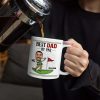 Custom Photo Best Dad By Par - Personalized White Edge-to-Edge Mug