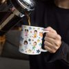 Custom Photo Best Dad Grandpa Ever - 3D Inflated Effect Printed Mug, Personalized White Edge-to-Edge Mug