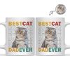 Custom Photo Best Dog Cat Dad Mom Ever - Personalized Mug