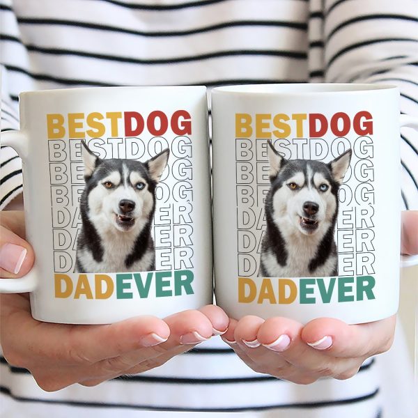 Custom Photo Best Dog Cat Dad Mom Ever - Personalized Mug