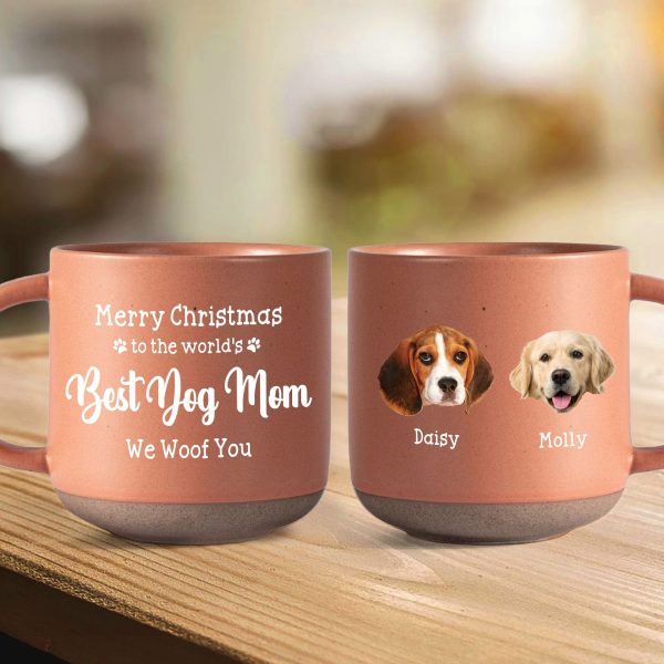 Custom Photo Best Dog Mom Ever Dog Pottery Mug TH10 892161