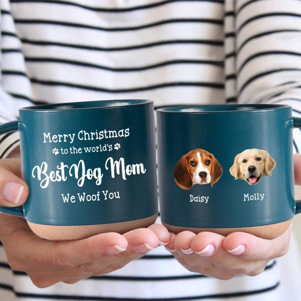 Custom Photo Best Dog Mom Ever Dog Pottery Mug TH10 892161