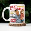 Custom Photo Best Grandpa Papa Magazine - Personalized Mug
