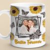 Custom Photo Besties Forever - Bestie Personalized Custom 3D Inflated Effect Printed Mug - Gift For Best Friends, BFF, Sisters