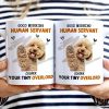 Custom Photo Cat Dog Good Morning Human Servant - Gift For Pet Lovers - Personalized White Edge-to-Edge Mug