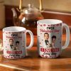 Custom Photo Couple I Love You Every Day - Personalized White Edge-to-Edge Mug