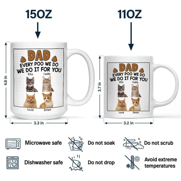 Custom Photo Dad Every Poo I Do - Personalized Mug