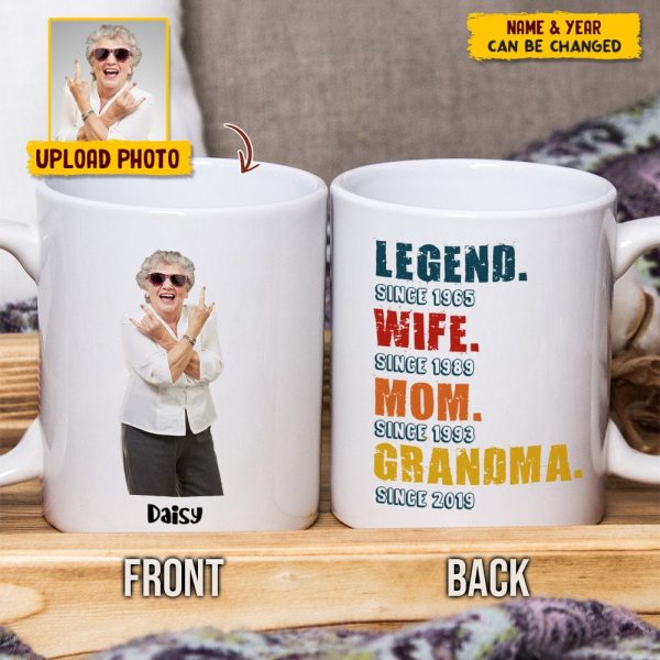 Custom Photo Daddy Legend Family Mug N304 HN590