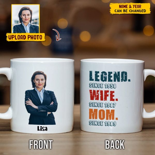 Custom Photo Daddy Legend Family Mug N304 HN590