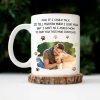 Custom Photo Dog Dad If I Could Talk - Personalized Mug