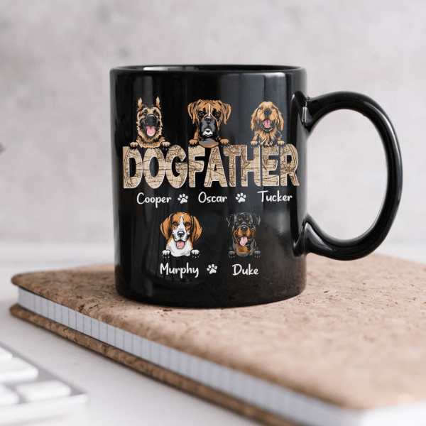 Custom Photo Dog Dad Vintage Map Mug N304 889395