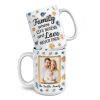 Custom Photo Family Where Love Never Ends - Family Personalized Custom 3D Inflated Effect Printed Mug - Gift For Family Members