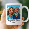 Custom Photo Funny Caricature Mug - Personalized Anniversary Wedding Gifts For Husband And Wife, Him And Her - I'm Yours No Returns Or Refunds