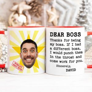 Custom Photo Gifts For Boss Coworker Coffee Mug 07xqti231124