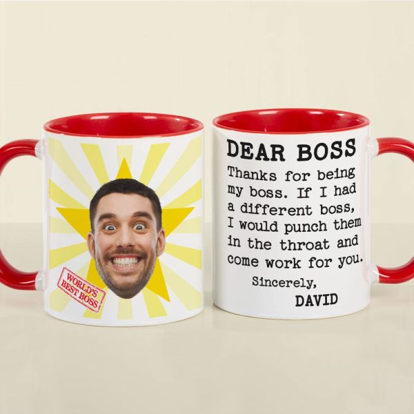 Custom Photo Gifts For Boss Coworker Coffee Mug 07xqti231124